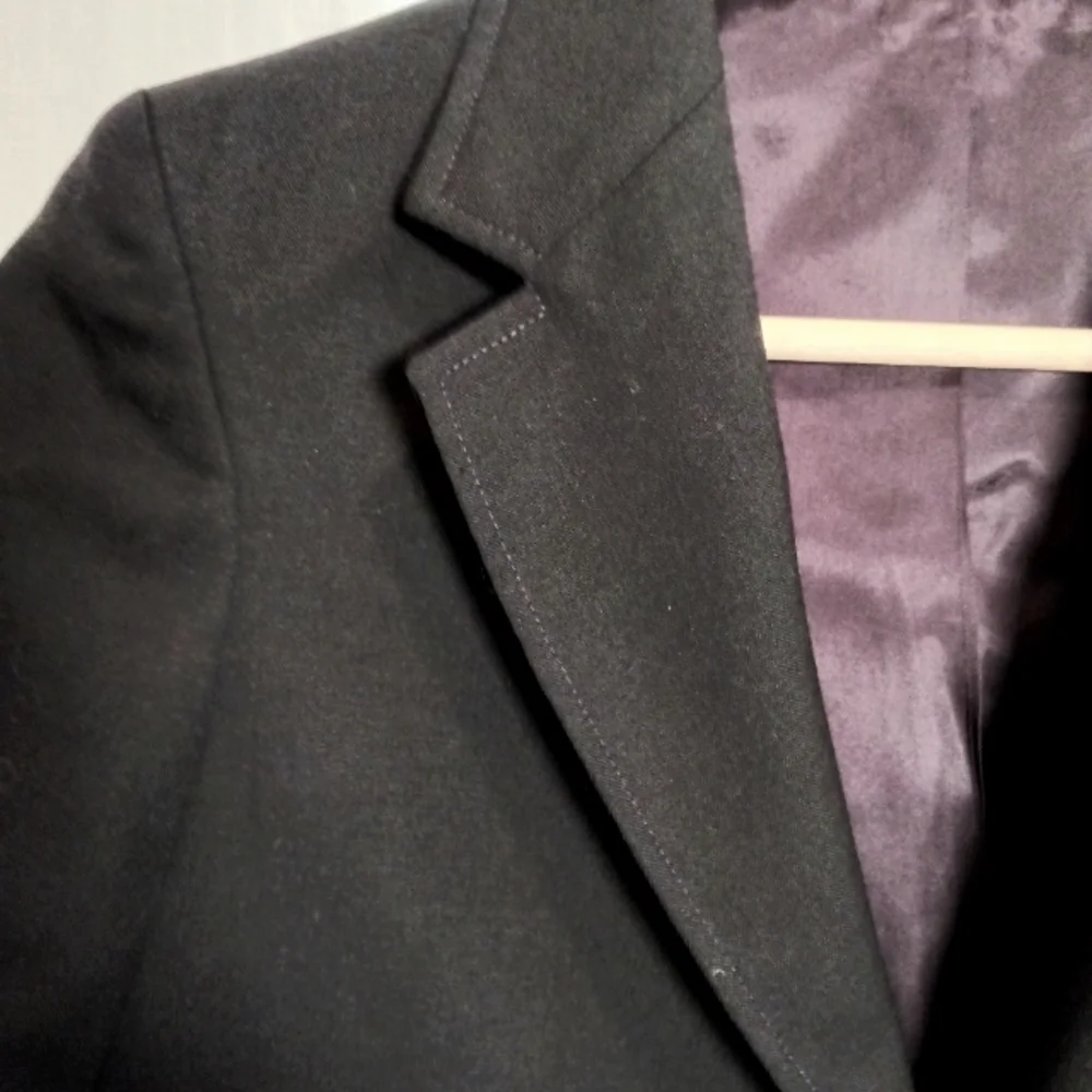Talbot's Boys Navy Wool Blazer with Gold Crest Buttons Size 7X